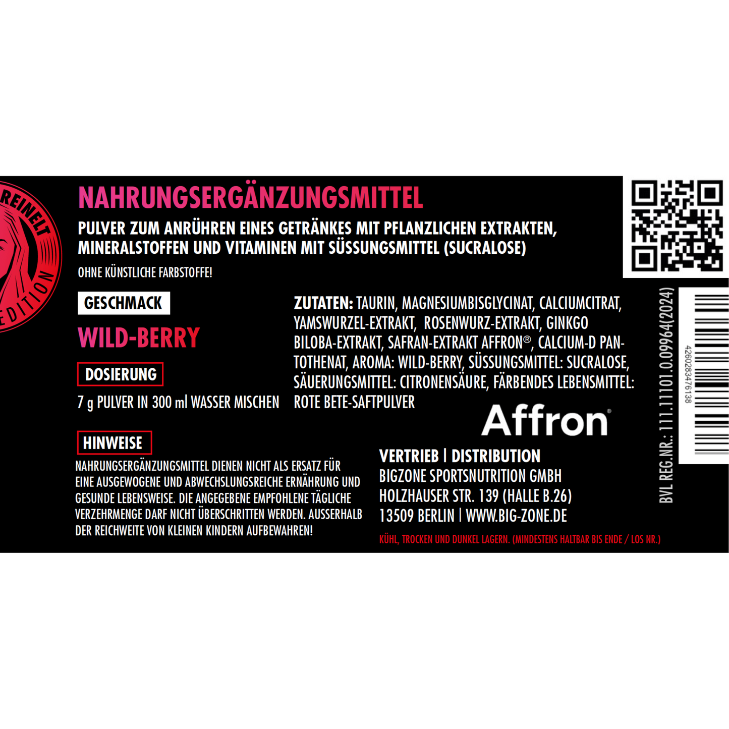 BIG ZONE Fem2+ 210g Pulver