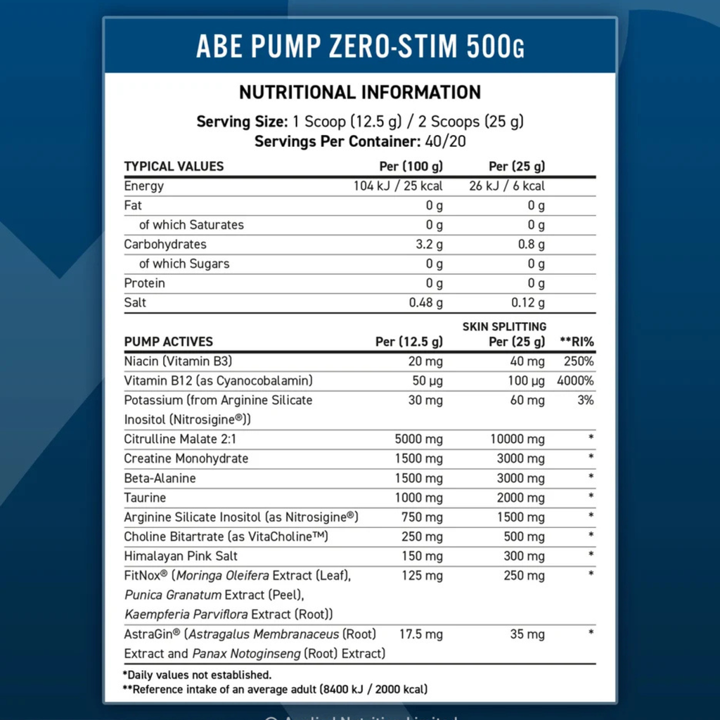 APPLIED NUTRITION ABE All Black Everything Pump 500g