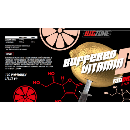 BIG ZONE Buffered Vitamin C 120 Kapseln