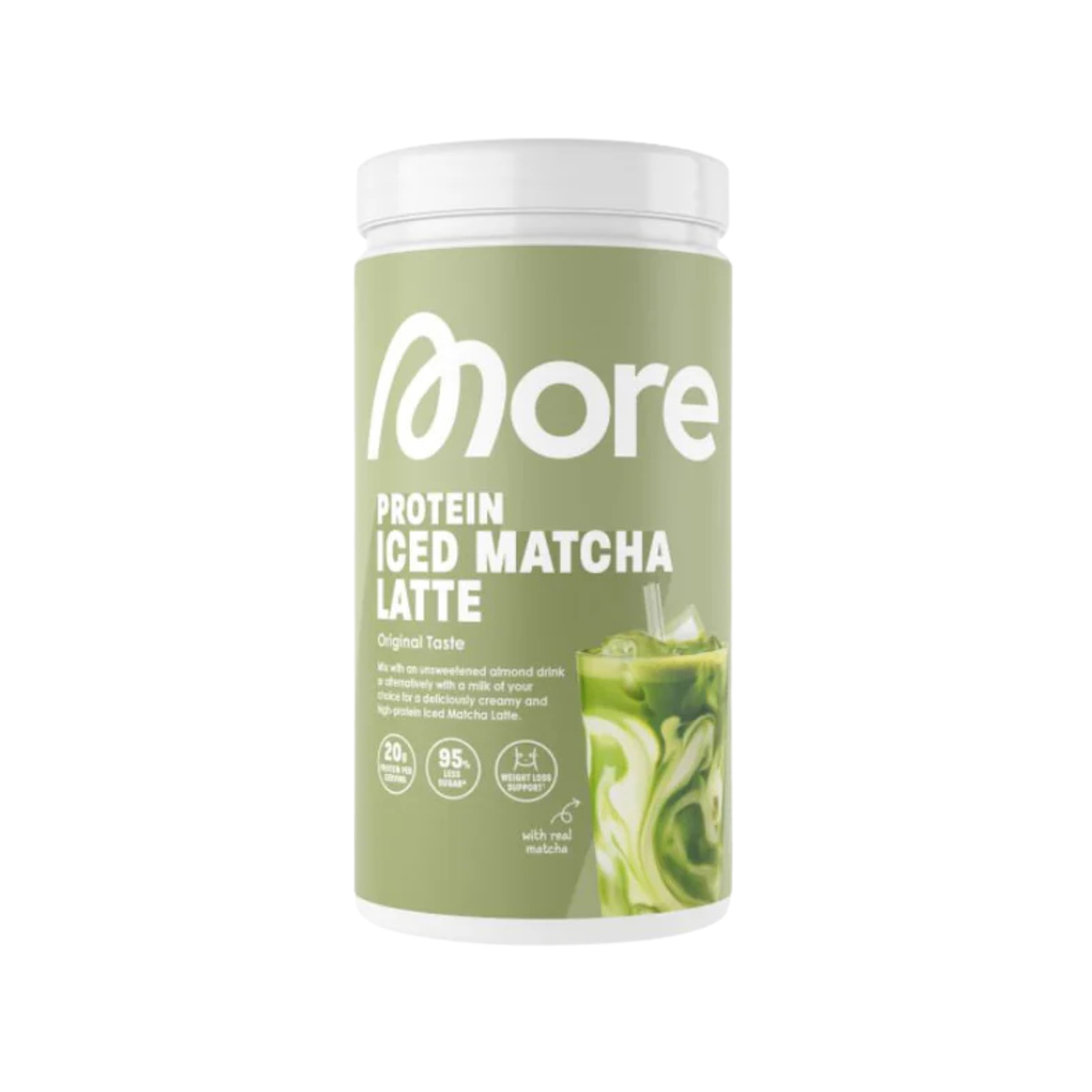 MORE Protein Iced Matcha Latte