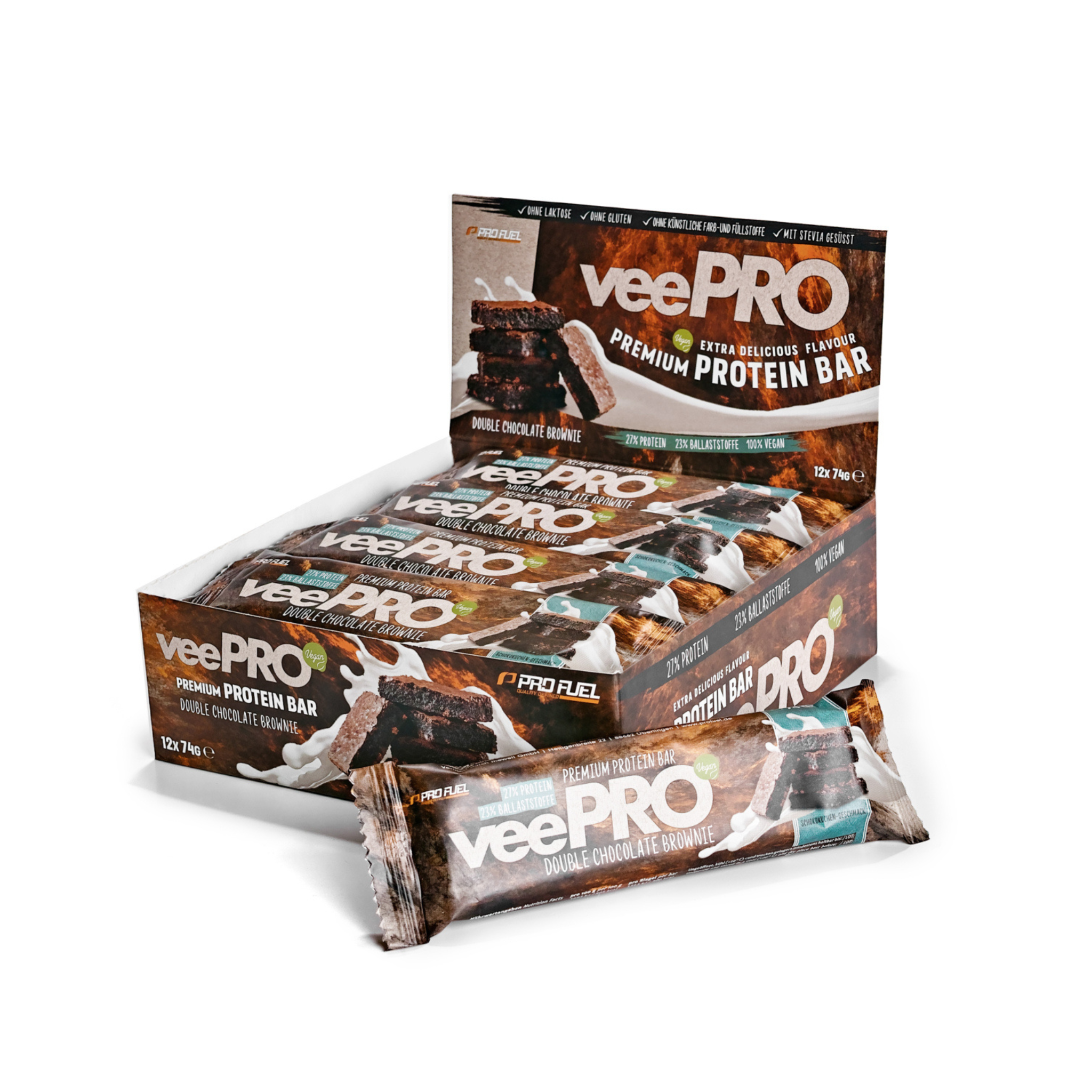 PROFUEL veePRO Proteinriegel vegan 12x74g